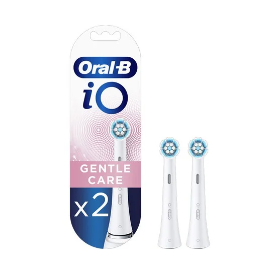 s3 (6) Oral-B iO Gentle Care Ανταλλακτικές Κεφαλές Ηλεκτρικής Οδοντόβουρτας Άσπρες, 2Τμχ.