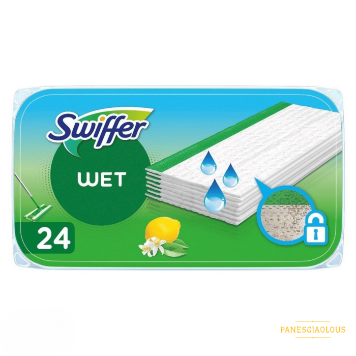 Swiffer Υγρά Πανάκια Καθαρισμού Πατωμάτων με Άρωμα Λεμονιού, 24τεμ