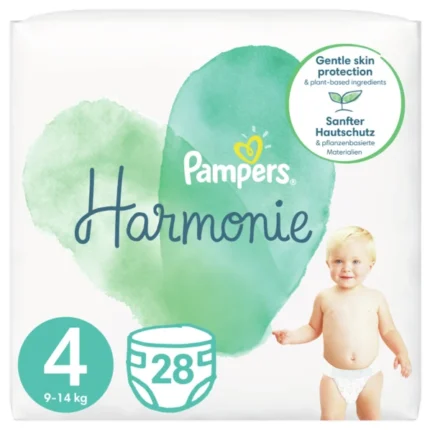 Pampers Harmonie Πάνες με Αυτοκόλλητο No. 4 για 9-14kg 28τμχ