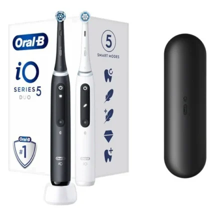 Oral-B iO Series 5 Duo Pack Black & White - Ηλέκτρικές Οδοντόβουρτσες 2τμχ.