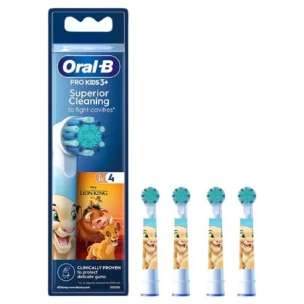 Oral-B Kids 3y+ Lion King Ανταλλακτικές Κεφαλές Οδοντόβουρτσας 4τμχ.