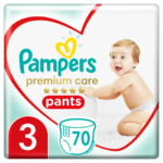 Pampers Premium Care Pants No 3 (6-11kg) Jumbo Πάνες-Βρακάκι 70Τμχ.