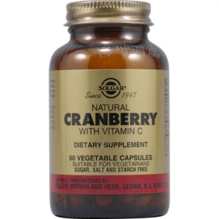 Solgar Cranberry Extract with Vitamin C, 60 φυτικές κάψουλες