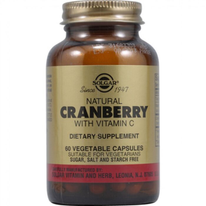 Solgar Cranberry Extract with Vitamin C, 60 φυτικές κάψουλες