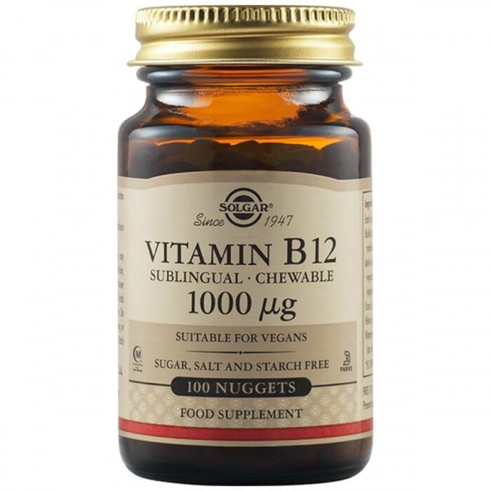 Solgar Vitamin B12 1000mcg 100 υπογλώσσια δισκία
