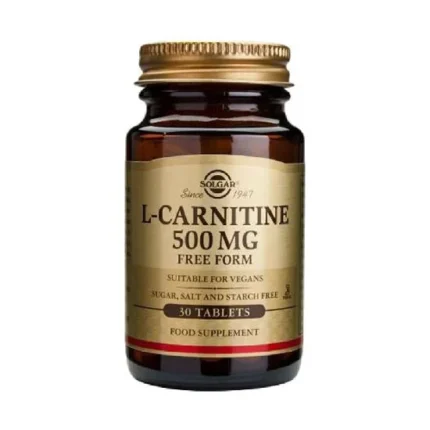 SOLGAR L-Carnitine 500mg 30 Ταμπλέτες