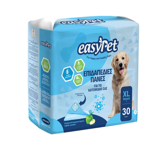 Easypet Επιδαπέδιες Πάνες για το κατοικίδιο σας – XL– 60x90cm – 30 τεμαχίων