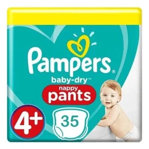 Κιβώτιο 2× PAMPERS BABY PANTS No 4+ (35τεμ.) (70 τεμ.)