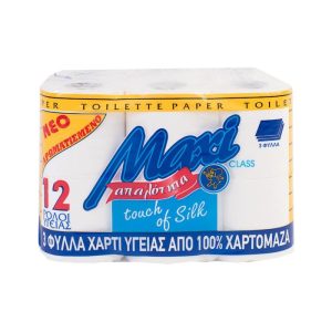 Maxi Χαρτί Υγείας 12 Ρολά 3 Φύλλων (80gr/Ρολό)