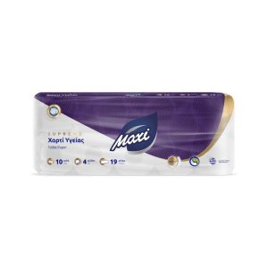 Maxi Deco Χαρτί Υγείας 10 Ρολά 4 Φύλλων (112gr/Ρολό)