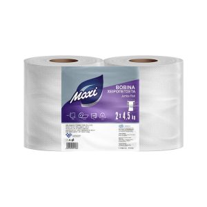 MAXI χαρτί βιομηχανικό βοβίνα λευκή 2x4,5kg