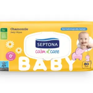 Septona Calm & Care Μωρομάντηλα χωρίς Οινόπνευμα & Parabens 1x80τμχ