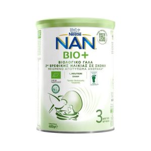 Nestle Nan Bio+ 3 Βιολογικό Γάλα Δεύτερης Βρεφικής Ηλικίας από τον 10o Μήνα, 800g