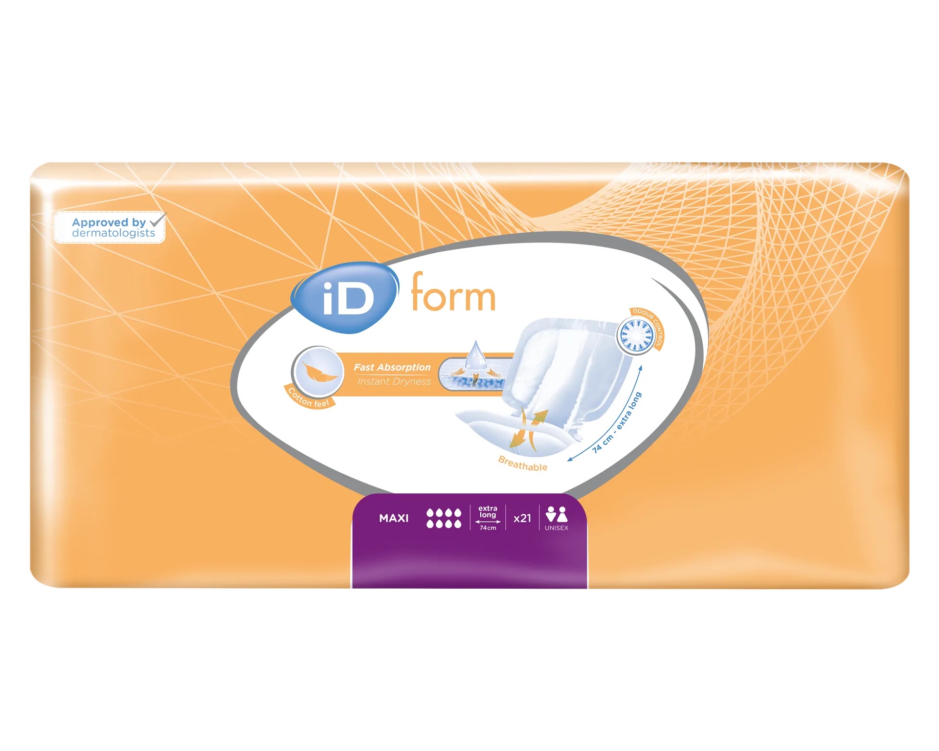 iD Expert Form Maxi 3500ml – Ανατομική Σερβιέτα Ακράτειας 21τμχ