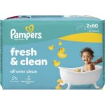 Pampers Fresh & Clean Wet Wipes 160 Τεμάχια (2x80 Τεμάχια) - 0