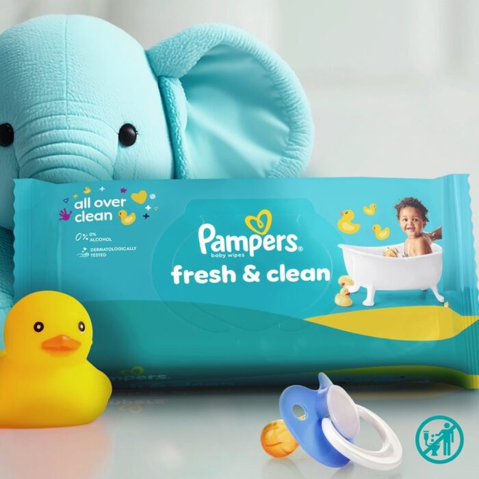 Pampers Fresh & Clean Wet Wipes 160 Τεμάχια (2x80 Τεμάχια) - 1