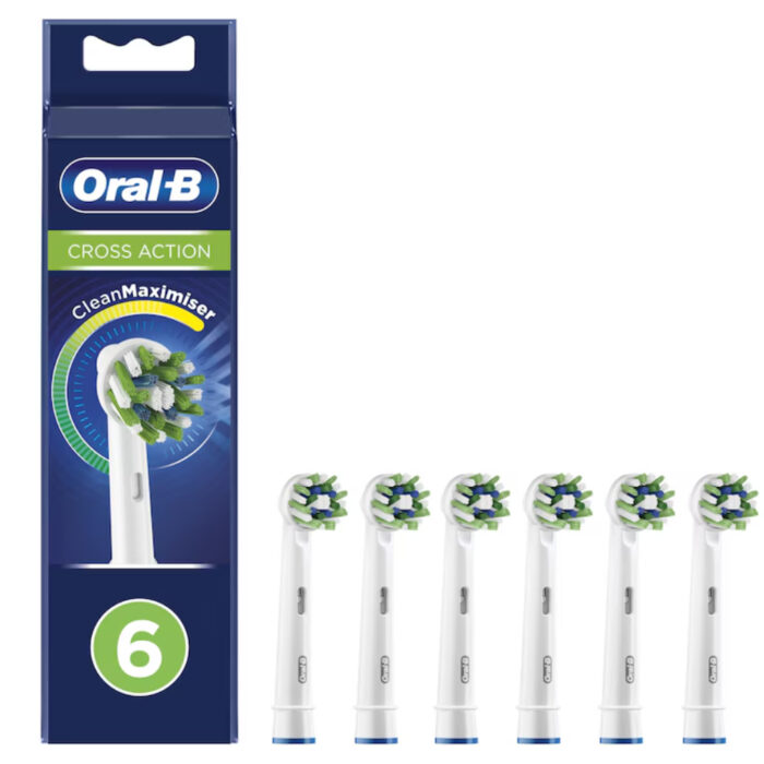Oral-B Pro CrossAction Ανταλλακτικές Κεφαλές Ηλεκτρικής Οδοντόβουρτσας, 6τεμ