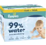 Pampers Aqua 99% Water Μωρομάντηλα 60τμχ - 0