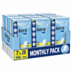 Σερβιέτες ακράτειας kera Lady Maxi Monthly Pack 196 τεμαχίων (7×28) - 0