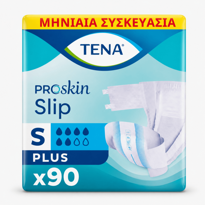 1c01be8c-d652-4aef-93ec-b6a07671b870-2 Tena Πάνες Ενηλίκων Proskin Slip Plus Small (56-85 εκ) Μηνιαια Συσκευασία 90τεμ (3*30τεμ)