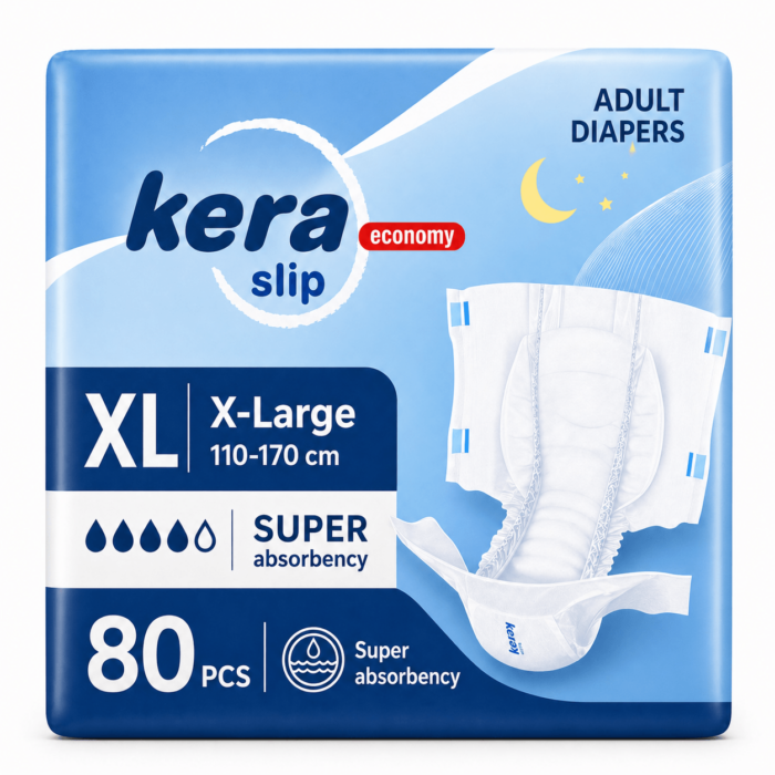 Πανες ακρατειας Kera Slip Xlarge Super Monthly pack 80 τεμαχιων - 1
