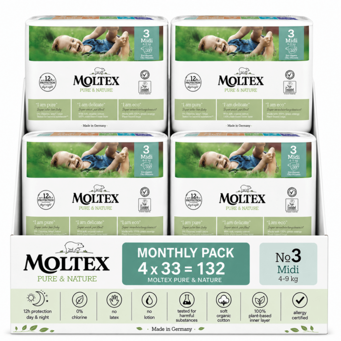 9b43dbe5-d9e1-448a-b6ce-4fc00e889197-2 Moltex pure & nature midi no3 4-9kg Monthly Pack 132 τεμαχίων (4×33)