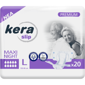 Πανες ακρατειας Kera Slip Large Maxi Night ΝΥΧΤΟΣ 20 τεμαχιων ( Maxi ΝΥΧΤΟΣ ΕΝΙΣΧΥΜΕΝΟ)
