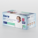 Μάσκες προσώπου kera medical μιας χρήσης 50 ΤΜΧ 3ply- Type II, ?98% BFE medical devices – ΙΑΤΡΙΚΗ ΤΡΙΦΥΛΛΗ - 1