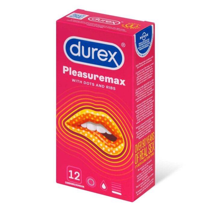 Durex Προφυλακτικά με Κουκίδες & Ραβδώσεις Pleasure Μax 12 Τεμάχια