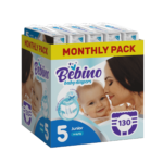 Bebino Monthly pack παιδικες πανες junior no5 11-25 kg 130 τμχ - 0