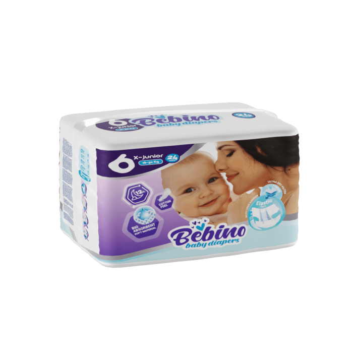 Bebino economy Pack παιδικες πανες xlarge no6 18-30 kg 72 τμχ - 2