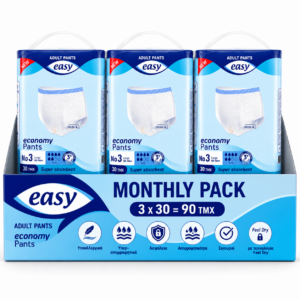 Πανα βρακακι Easy pants Plus Large Monthly Pack 90 τεμαχιων (3×30)