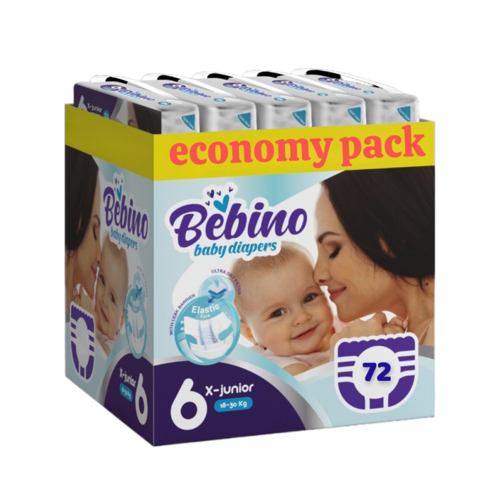 b-6de3f9b6 Bebino economy Pack παιδικες πανες xlarge no6 18-30 kg 72 τμχ