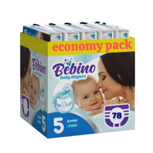 Bebino economy Pack παιδικες πανες junior no5 11-25 kg 78 τμχ