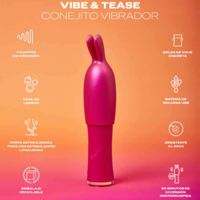 Durex Vibe & Tease Δονητής G-Spot Ροζ - 8