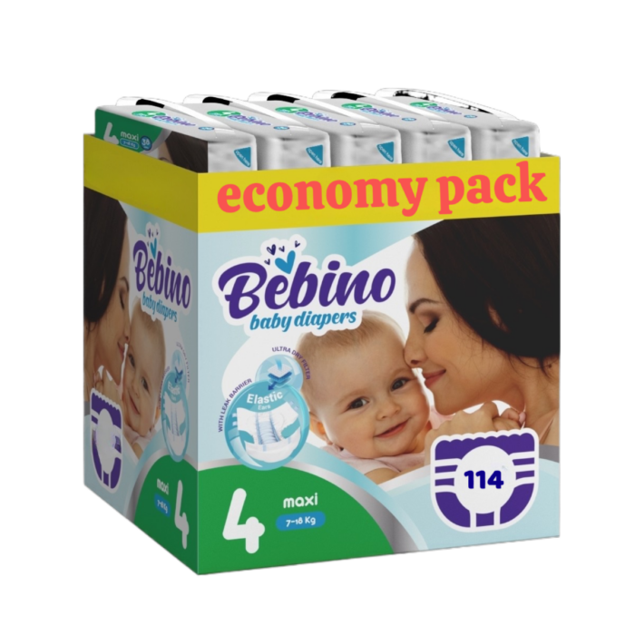 b-fb4e90bf Bebino economy Pack παιδικες πανες maxi no4 7-18 kg 114 τμχ