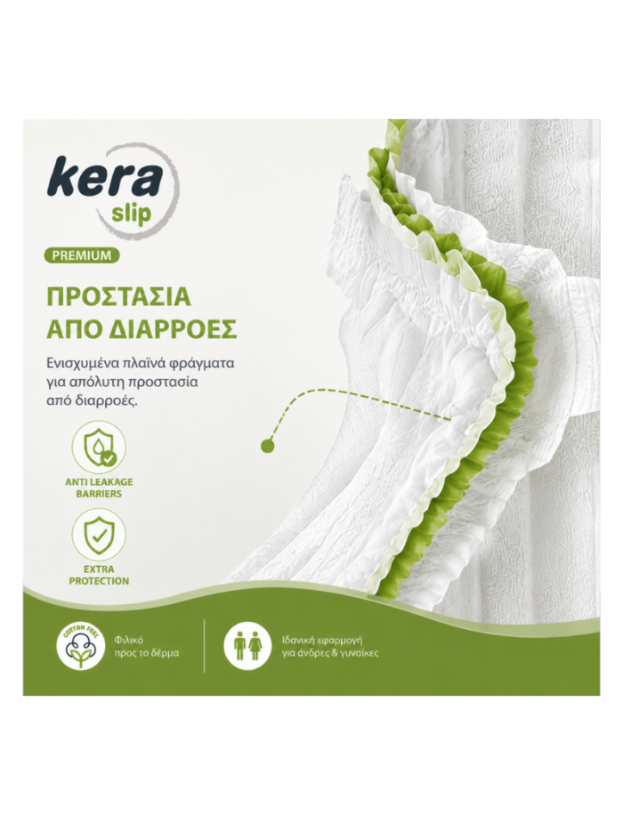 Πανες ακρατειας Kera Slip Large Maxi Monthly Pack 80 τεμαχιων (4×20) - 3