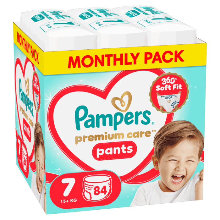 Pampers premium care Pants πανα βρακακι Monthly Pack no7 (17+kg) 84 τμχ