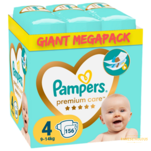 Pampers Premium Care Giant Megapack Νο4 (9-14kg) 156τμχ