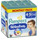Pampers Splashers Βρακάκια πισίνας Pants Monthly Pack No4-5 (9-15kg) 88 Τεμάχια (8×11 Τεμάχια) - 0