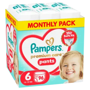 Pampers premium care pants no6 monthly pack 13-19kg 96 τμχ