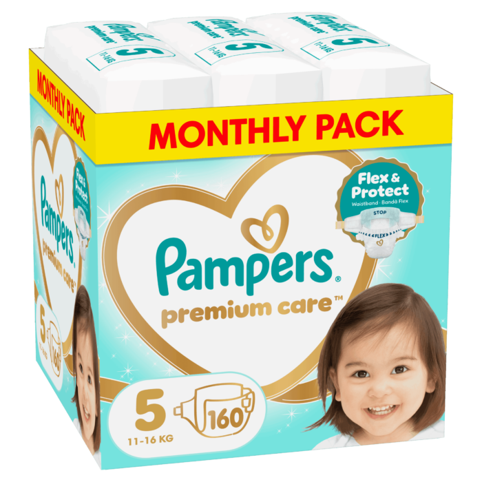 p-25b01c43fc Pampers Premium Care Νο 5 Monthly Pack 160τμχ (11-16kg)
