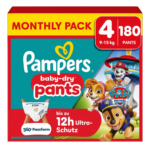 Pampers Baby-Dry πανα βρακακι Paw Patrol Edition Monthly Pack Νο4 9kg-15kg 180τμχ - 0