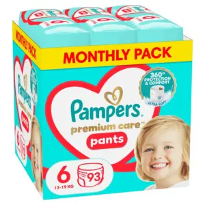 Pampers Πανες Premium Care Pants Monthly Pack (93τεμ) Νo6 (13-19kg) – Συνδρομητικό πακέτο