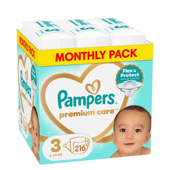 p-35b46cccce Πανες Pampers Premium Care Monthly Pack Νο3 (6-10kg) 216τεμ