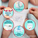 Pampers premium care pants no6 monthly pack 13-19kg 96 τμχ - 2