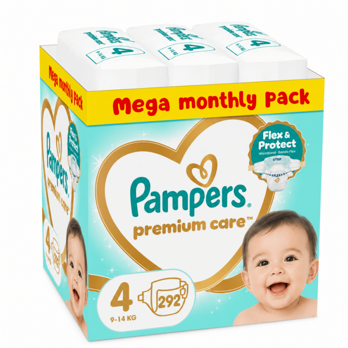 p-42cd9547ed Pampers Premium Care Mega Monthly Pack no4 9-14 kg 292 τεμάχια