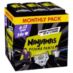 Πάνες Pampers Ninjamas Pyjama Night Pants Monthly Pack 54τεμ. για Αγόρια 8-12 ετών (27-43kg) - 0