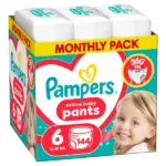 Πάνες Pampers Pants Monthly Pack no6 16+ kg – 144τμχ - 0