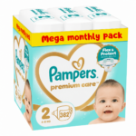 Pampers Premium Care Mega Monthly Pack no2 4-8 kg 382 τμχ - 0